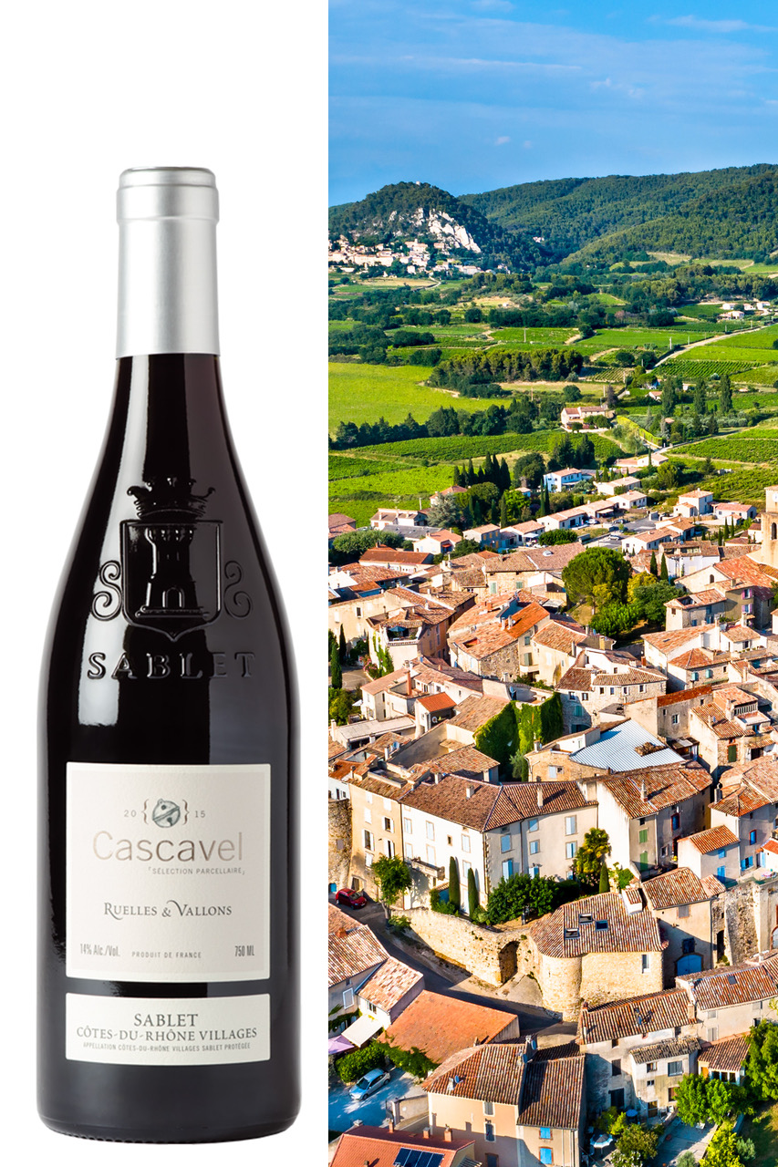 Vue du village de Sablet